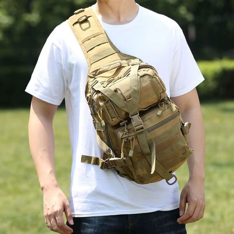 Men'S Sling Bag High Quality Sling Backpack Rover Shoulder Bag Outdoor Assault Range Bag Camping Hunting Crossbody